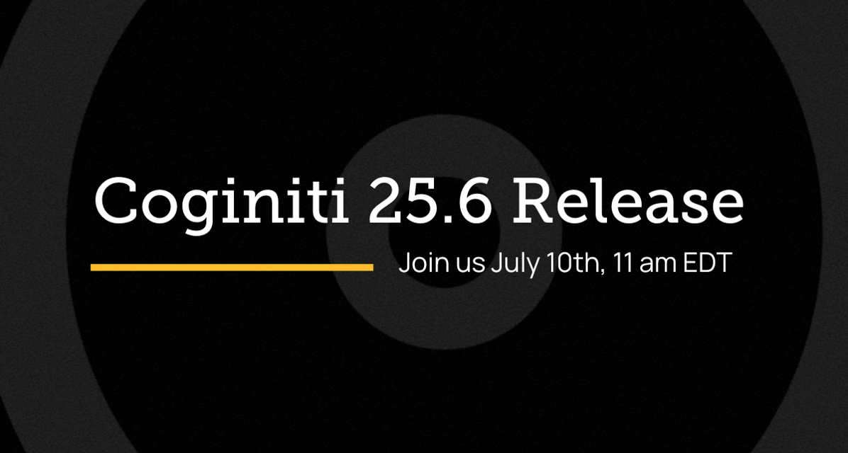 Coginiti 25.6 Live Session